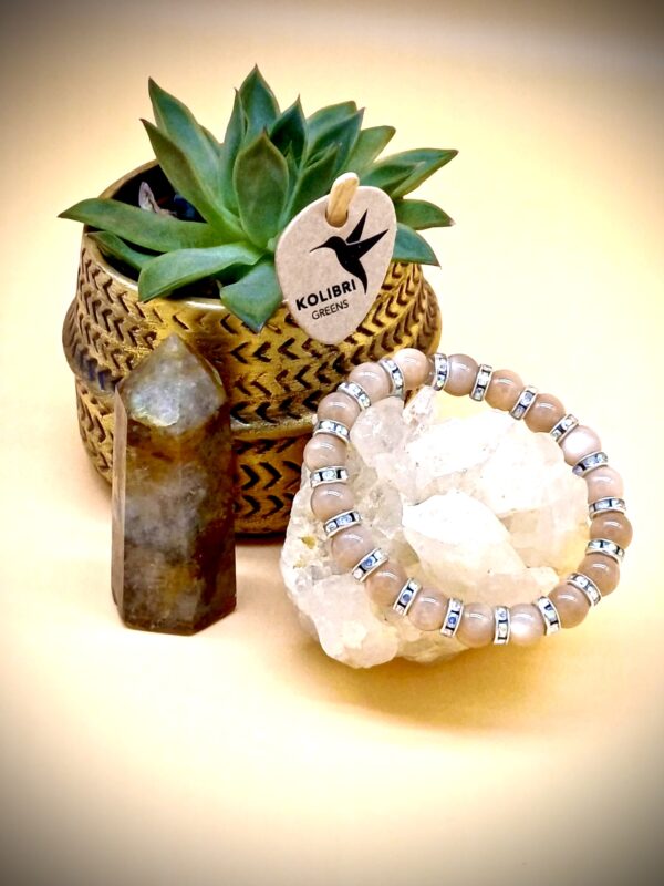 Dames armband van rozenkwarts